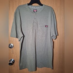 Wrangler Men's Green Casual Work Shirt